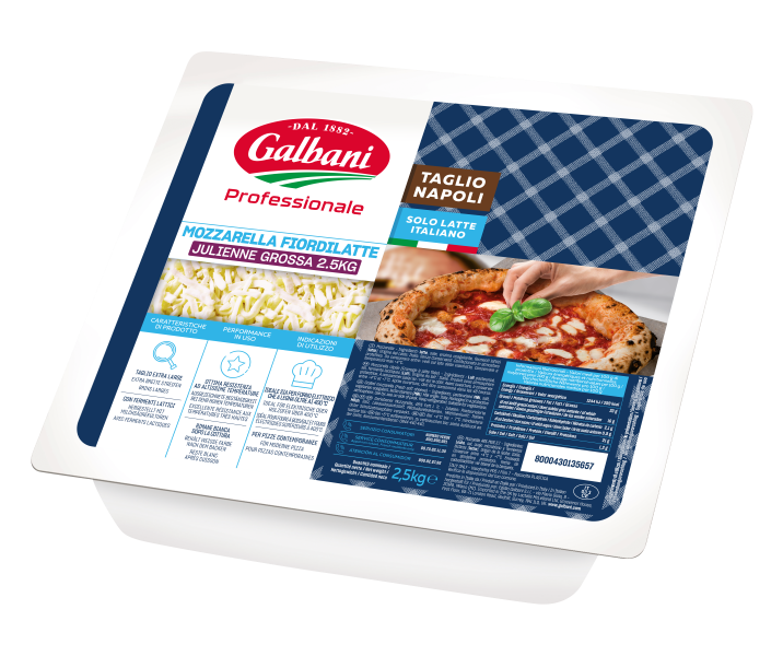 Mozzarella Fiordilatte Taglio Napoli 4 x 2,5kg