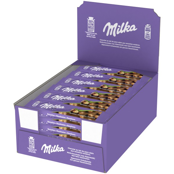 Milka-repen hele noot 30 x 45g